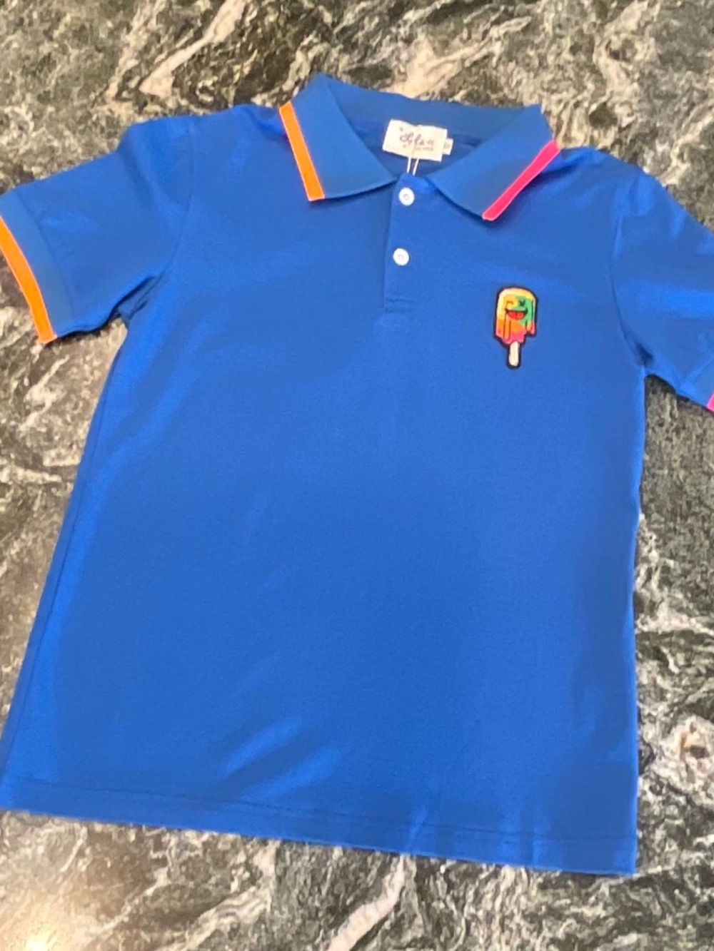 NWT Lola + the Boys Kids Tropical Popsicle Polo shirt - Picture 5 of 12